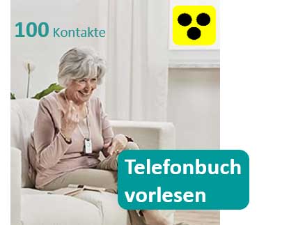 Blindentelefon 100 Kontakte Telefonbuch vorlesen Blindentelefon 100 Kontakte Telefonbuch vorlesen