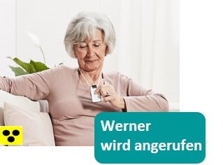 Blindentelefon Werner wird angerufen