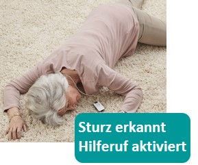 Hausnotruf Sturz erkannt